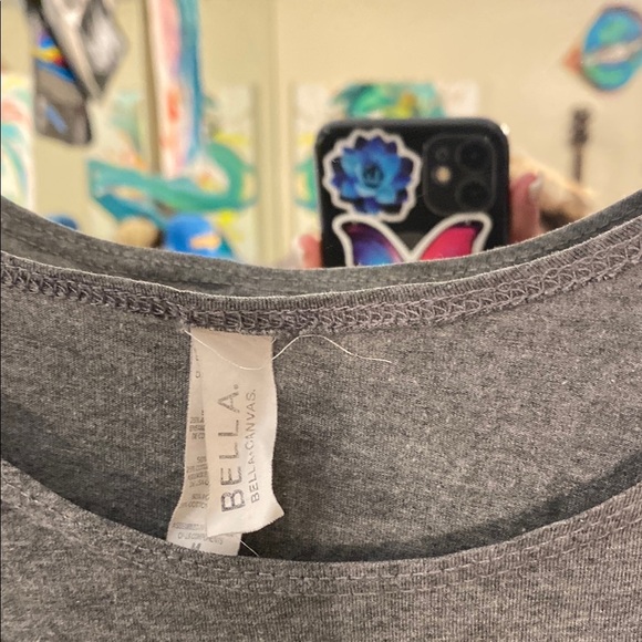 Bella Canvas Gray Tank Top - Be Kind - Picture 5 of 8